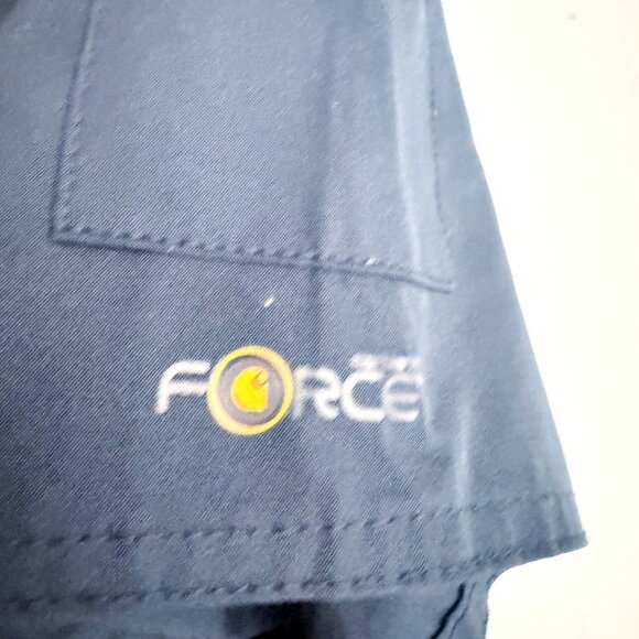 Carhartt Force Navy Blue Comfort Scrubs Top Short Sleeve M - Picture 4 of 5